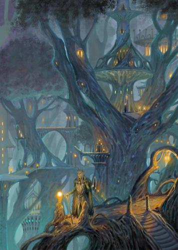 Il Re elfico Thranduil - illustrazione interna per “The Heroes of Tolkien” edito da Octopus Publishing Group 